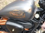 The antique tank and the Smith logo